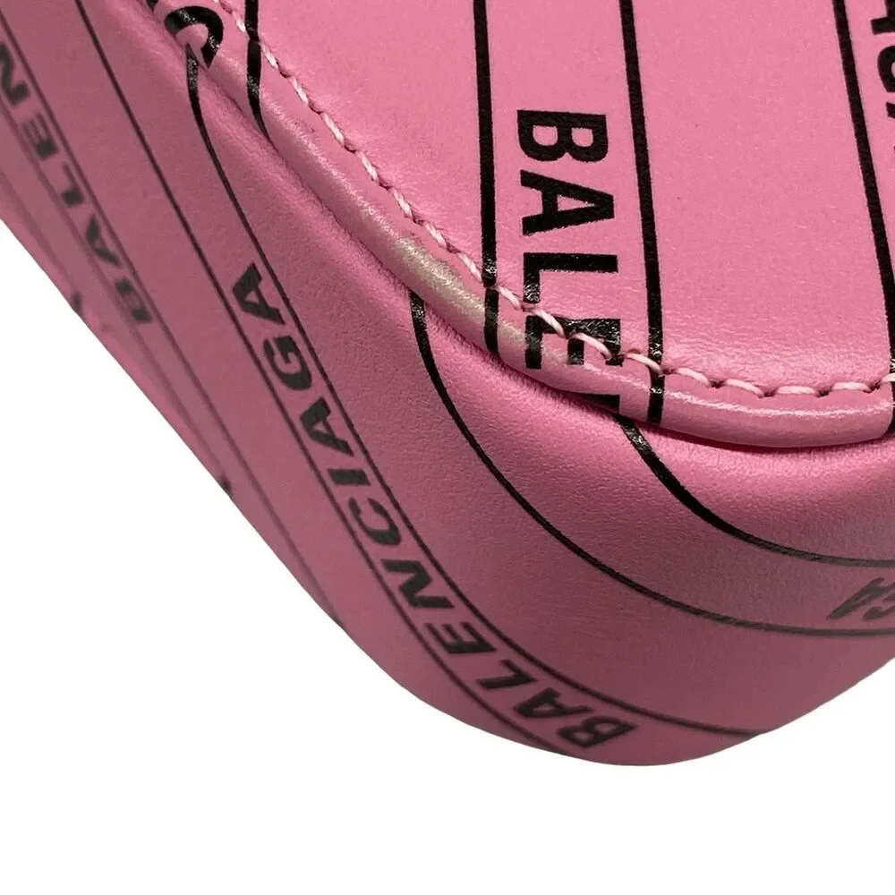 Balenciaga Everyday Camera Bag XS Shoulder Bag 552372 Pink Black - Picture 6 of 15